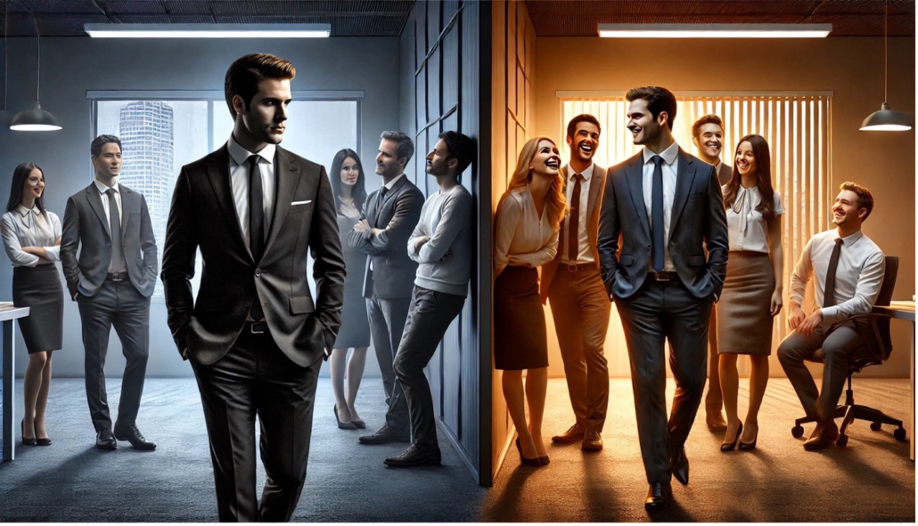 Schlechte Chefs Grafik eines Kreislaufs von Geben und Nehmen – Veranschaulichung der Dynamik der Reziprozität“